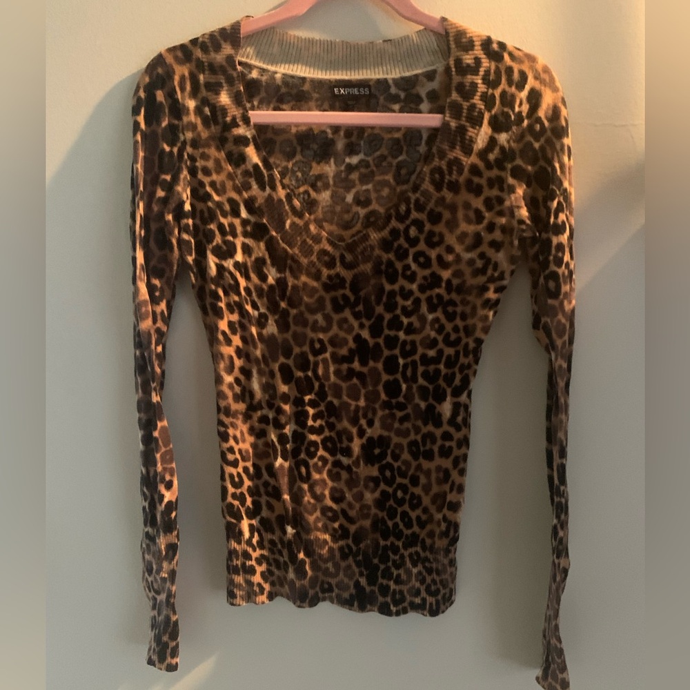 Animal print sweater